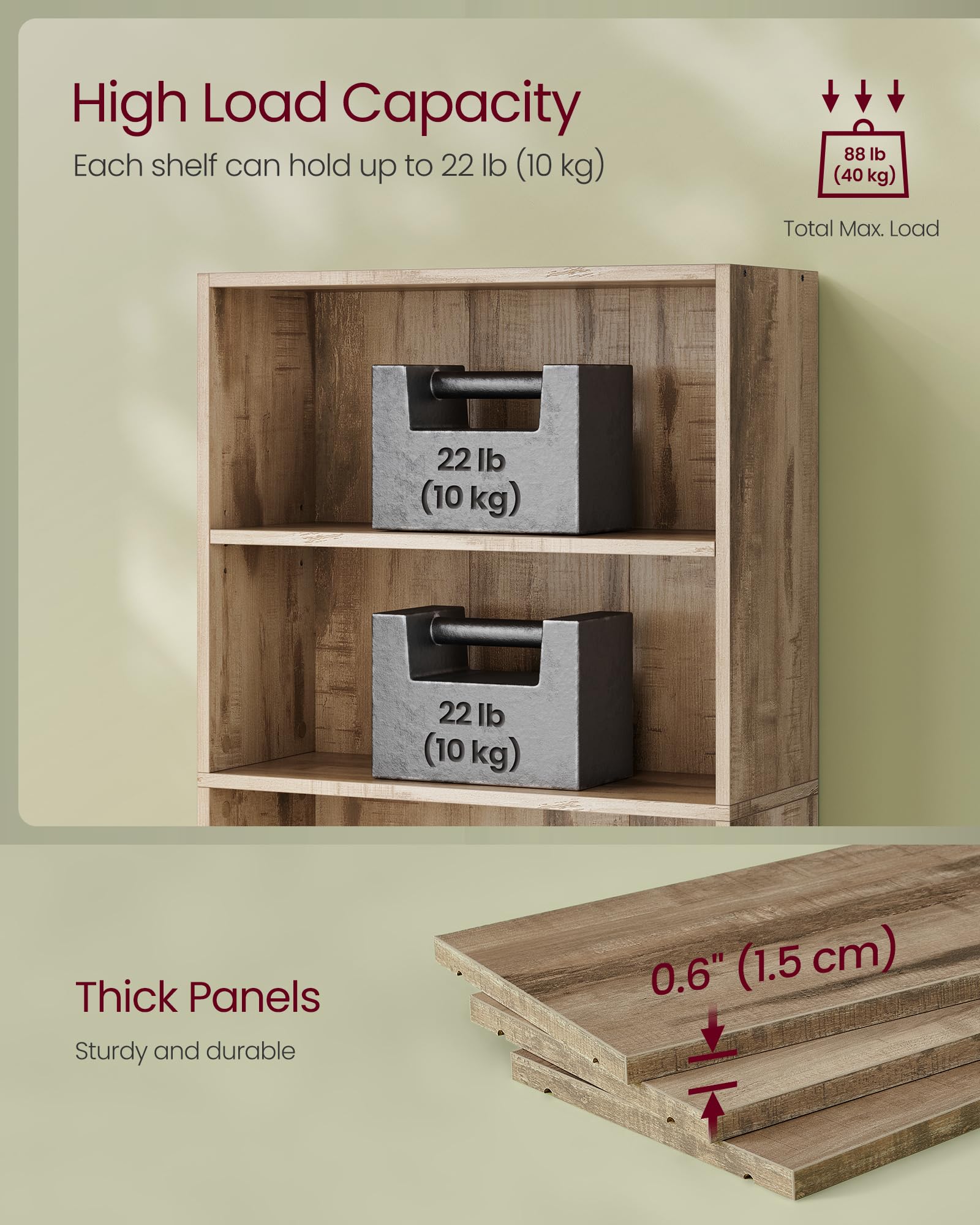VASAGLE Bookshelf