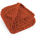LONG CREATE Chunky Knit Throw Blanket, 100% Handmade Chenille Yarn