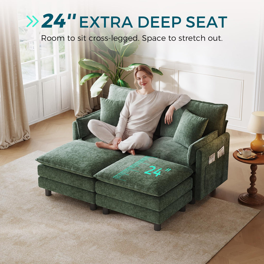 LINSY HOME Modular Sectional Sofa Cloud Couch