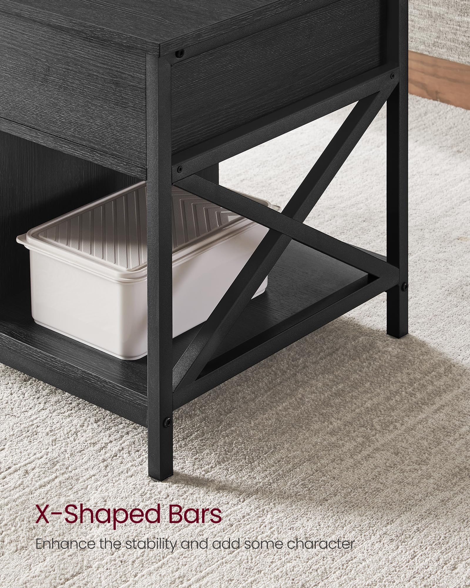 VASAGLE Coffee Table Lift Top