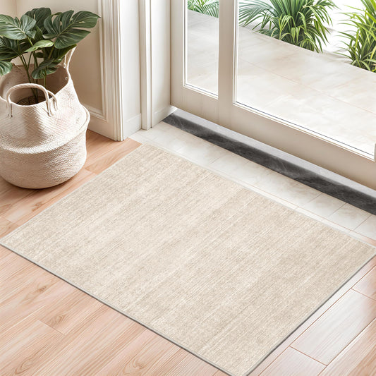 Washable Area Rug with Stain Resistance and Non Slip Backing